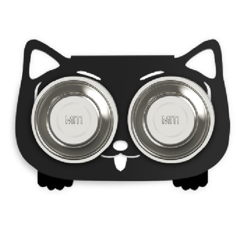 Anti-Falling Cat & Dog Feeding Bowl – Tilted Design for Easy Eating