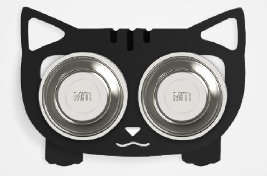 Anti-Falling Cat & Dog Feeding Bowl – Tilted Design for Easy Eating