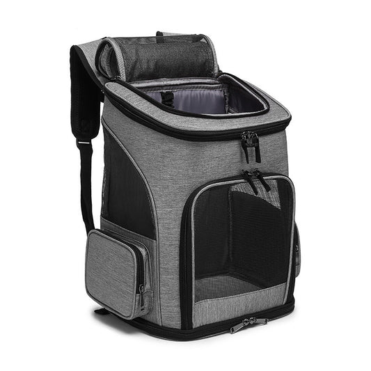 Foldable Pet Travel Bag – Medium-Hard Nylon Carrier for Cats & Small Dogs – Lightweight, Breathable, and Easy to Store