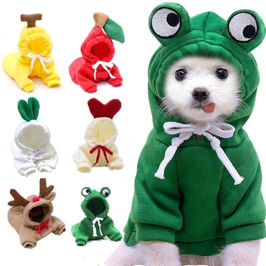 Cute Fruit Dog Clothes – Cozy & Adorable Winter Hoodie